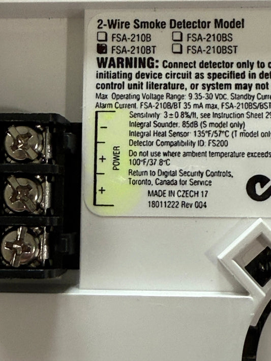 Smoke Alarms on 2 Wire Conventional Detector - Avenger Security