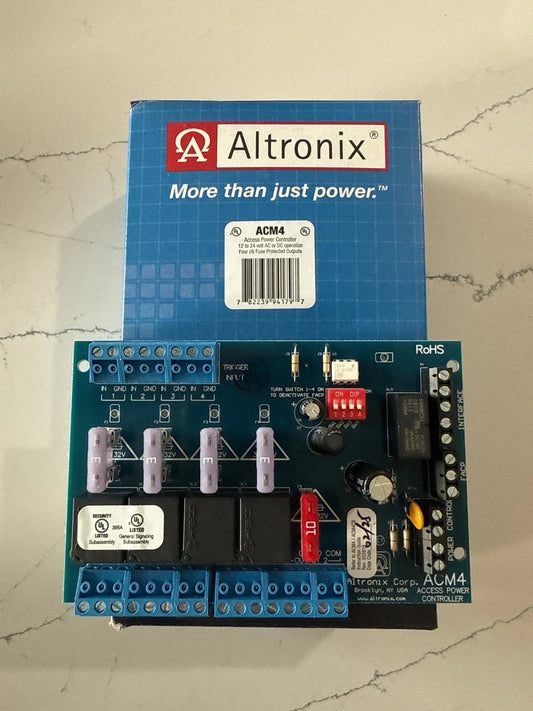 Altronix ACM4 Power Supply Fuse Protected 4 Port - Avenger Security