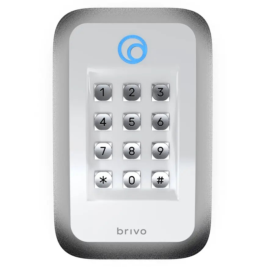 Brivo White OSDP Dual Credential Tri - Technology Reader B - BSPKF - W - Avenger Security