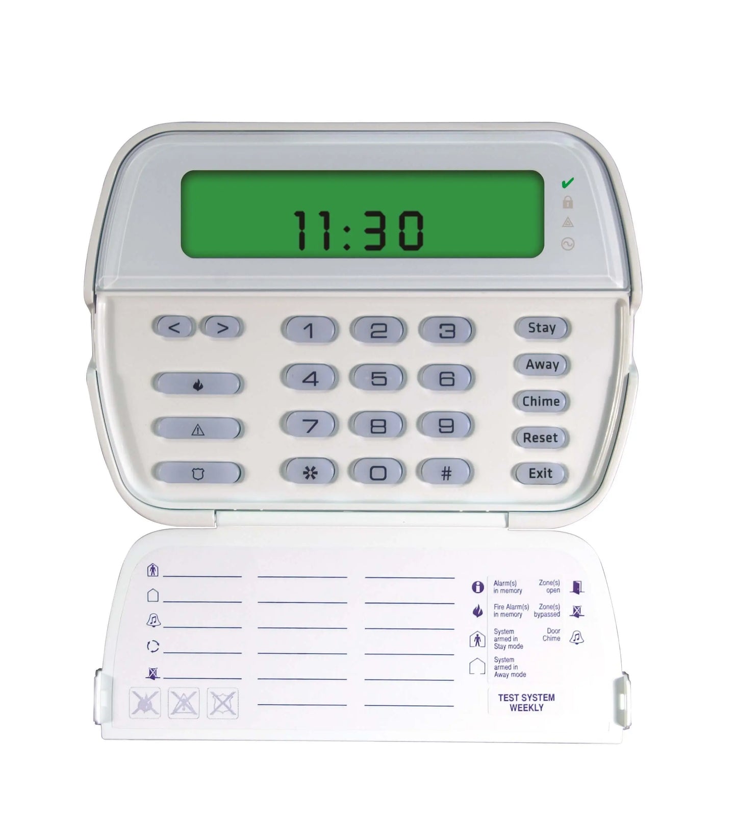 alarm system keypad